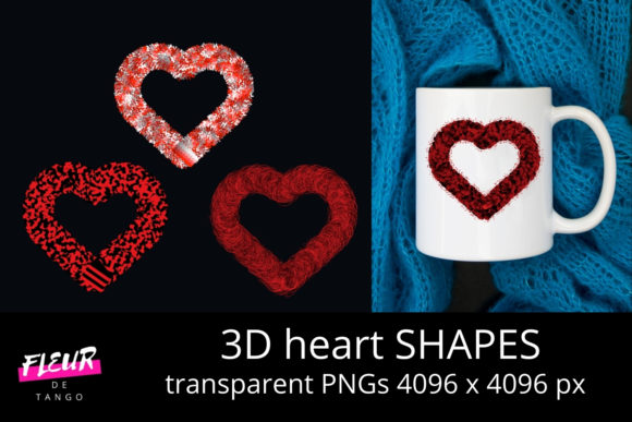 3D Heart Shapes Cliparts Vol.13: A Practical Guide for Creators and Communicators