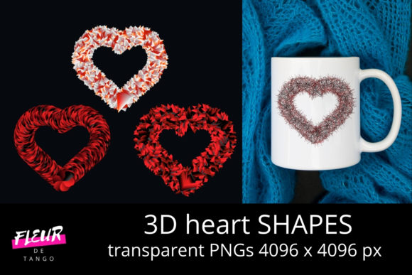 3D Heart Shapes Cliparts Vol.16: Fresh, Flexible, and Ready for Real-World Design