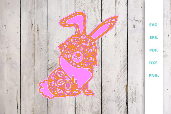 3D Multi Layer Bunny from Mandala 3