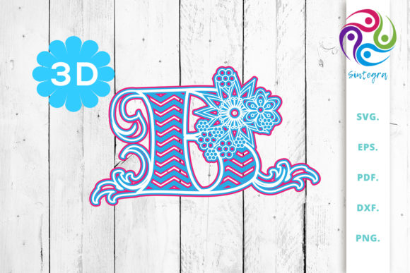 3D Multilayer Floral Chevron Letter B: Design Characteristics, Practical Fit, and When It Adds Value