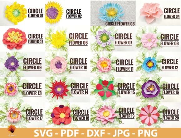 40 Circle Paper Flowers Templates: A Practical Guide for Crafters and Designers