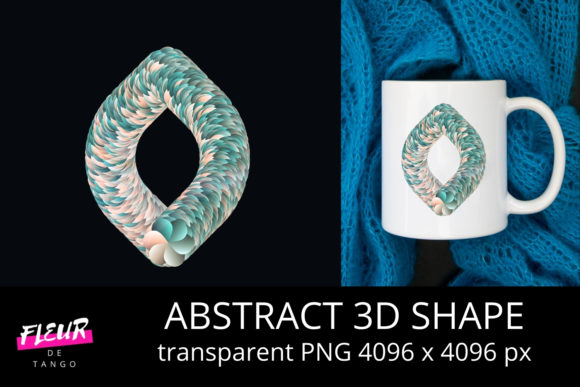 Abstract 3D Shape V.21: A Practical Asset for Visual Workflow Integration