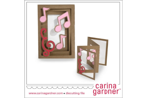 Accordion Musical Notes Card