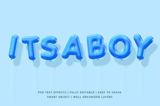 BLue Balloon 3D Text Effect Mockup: A Practical Tool for Modern Visual Communication