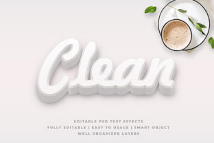 Clean Bold Detailed 3D Text Effect