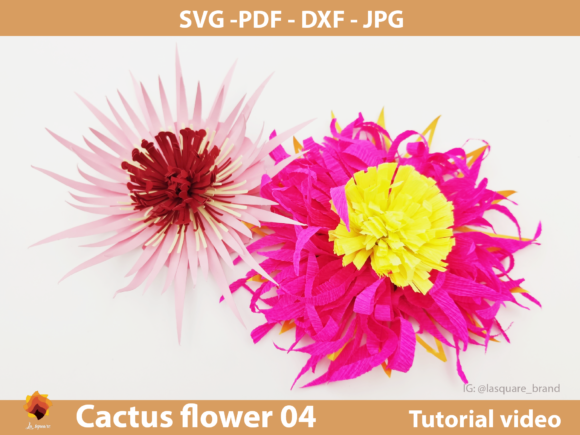 CTF 04 Cactus Paper Flowers Template: A Creative Gateway to Handmade Decor and Mindful Crafting