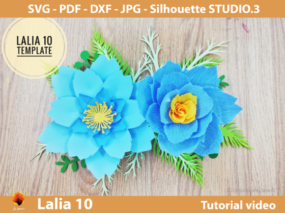 Lalia 10 Giant Paper Flowers Template