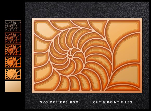 Nautilus, Cut Mandala, Multilayer 3D: Precision Design Assets for Visual Storytelling