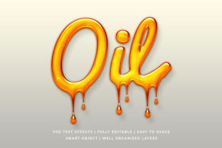 Oil Liquid Dropped 3D Text Effect Mockup: Where Realism Meets Design Efficiency