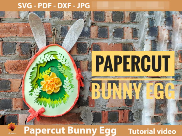 Papercut Bunny Egg Box Easter