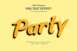 Party 3D Text Effect
