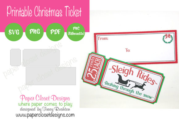 Vintage Christmas Slimline Ticket: A Timeless Touch for Festive Design